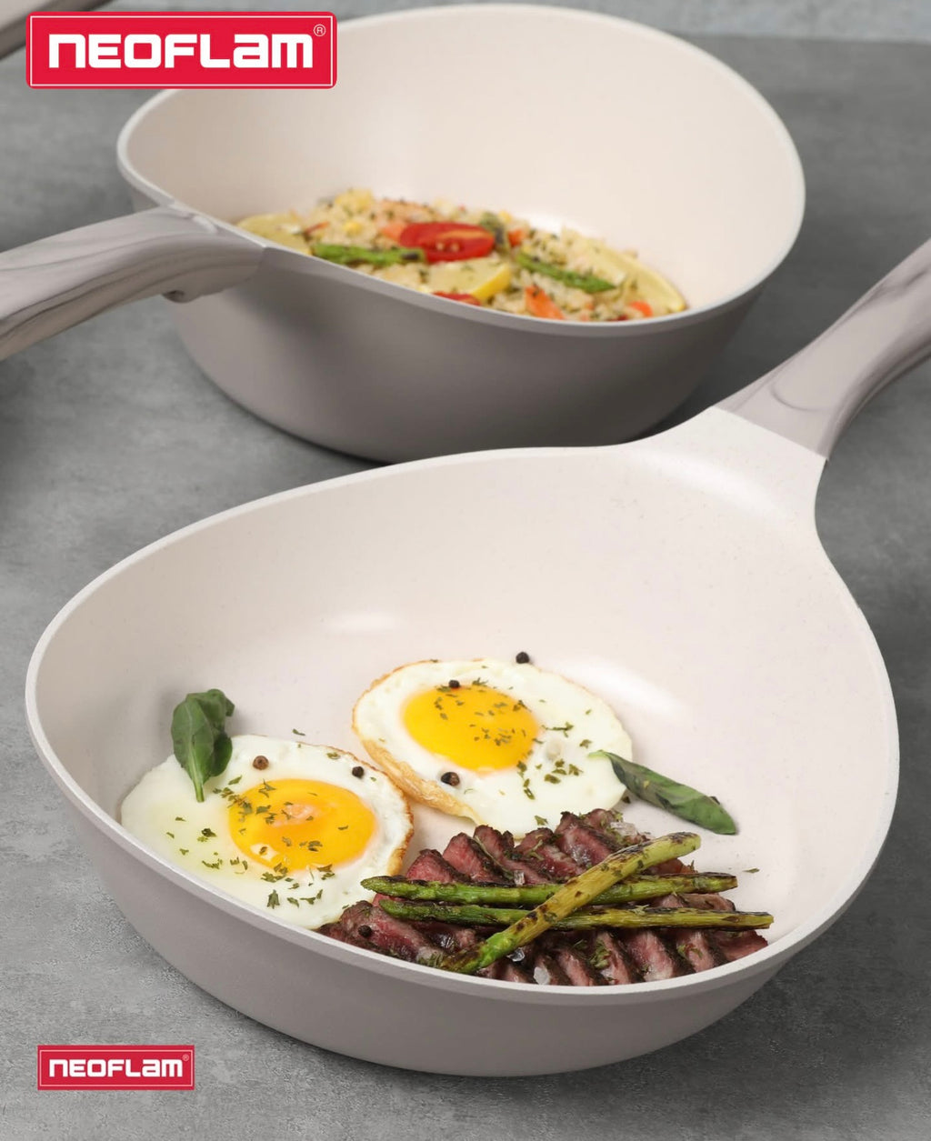 Neoflam Gaudi Cookware Set – طقم حلل وطاسات سيراميك كوري أصلي🇰🇷